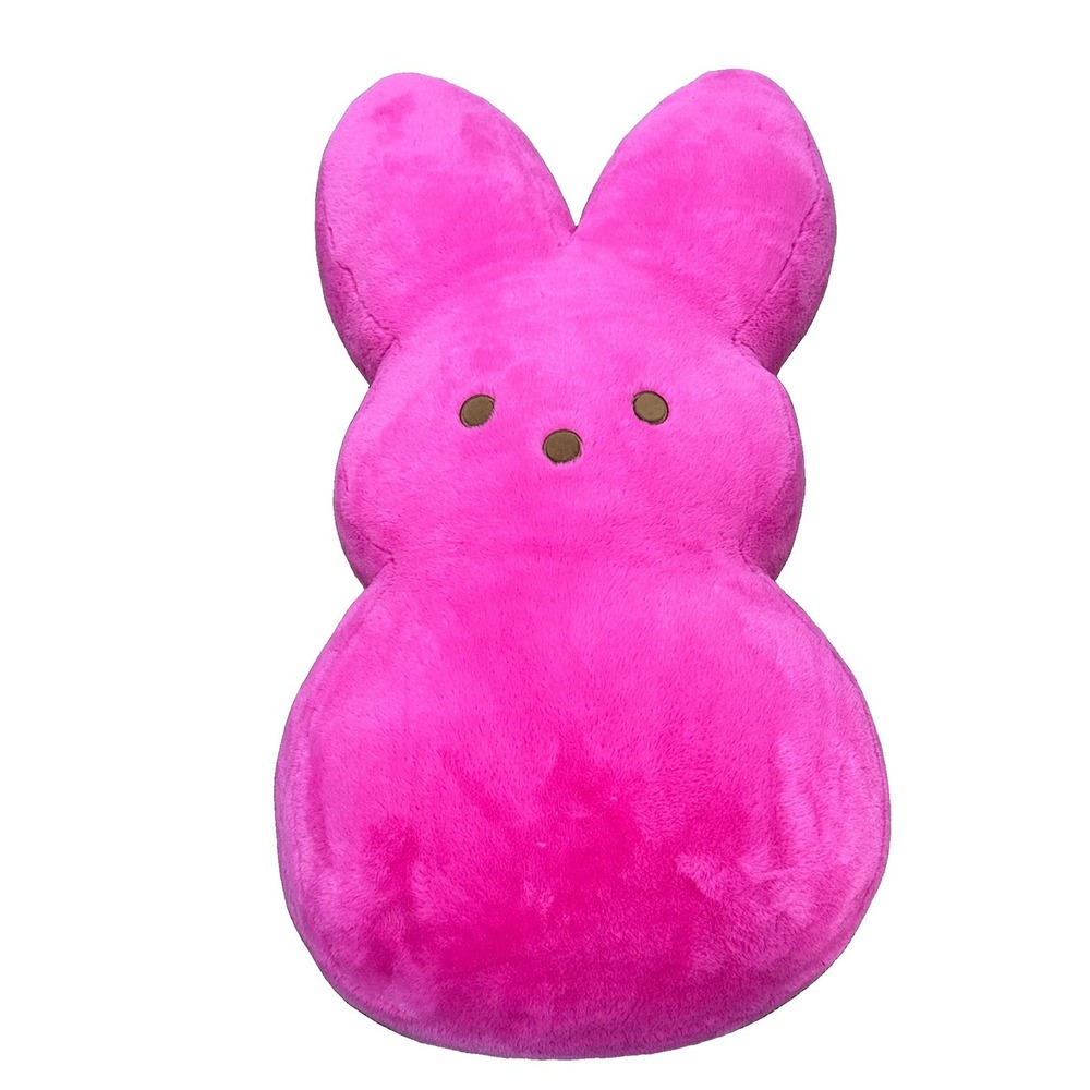 38" Jumbo Large Peeps Plush Solid Pink Easter Bunny Rabbit Peep Candy Pillow